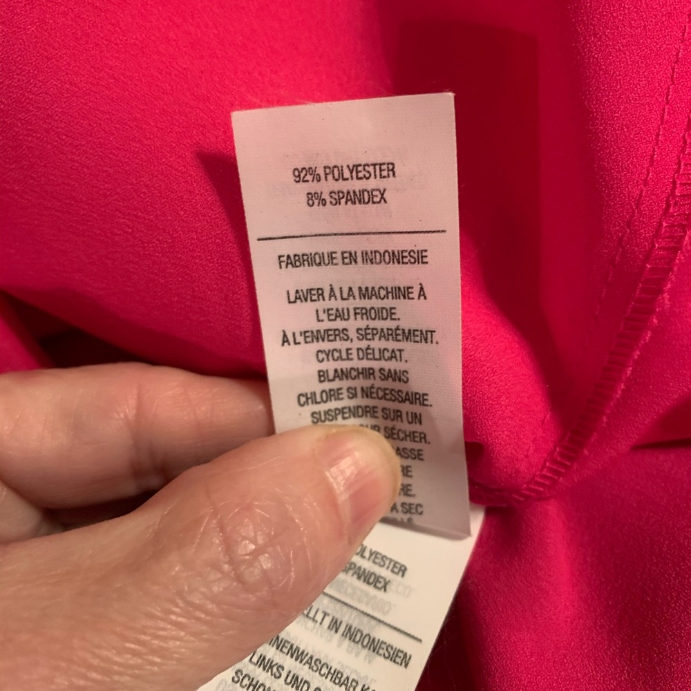 | Like New | Petite Small Women’s Pink  Blouse | - Picture 7 of 8